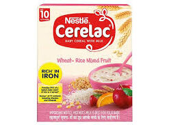 Buy Nestle Cerelac Cereal with Milk Wheat-Rice Mixed Fruit+Veg Online